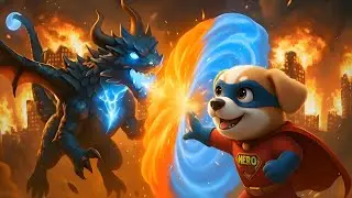 Can Hero Stop the BLUE FIRE? 😱 Dragon Attack Rescue Mission 🛡️