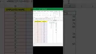 Mode.Mult Function with Real Time Example | Excel Array Formula | Excel Tips