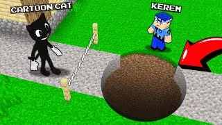 CARTOON CAT KEREM KOMİSERİ TUZAĞA DÜŞÜRDÜ! 😨 - Minecraft