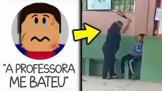 O jogador de ROBLOX que APANHOU da PROFESSORA 😨