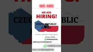 CZECH REPUBLIC /SLOVAKIA/ WORK VISA/100% GENUINE/EUROPE #europe #workvisa #czech #slovakia #jobvisa