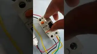 RCCB testing with earth | RCCB tripped while short to the earth | RCCB connection in house Wiring