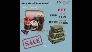 Unwrap Savings Extravaganza! Oasis Floral Products Premium Paper Boxes & Bags | Limited-Time Offer!