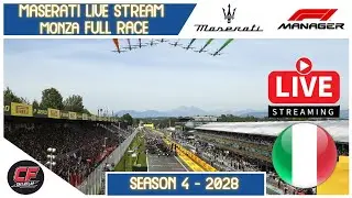 🔴Live🔴 Monza Full Race! F1 Manager 2024 - Maserati Season 4, 2028, Race 2/19.