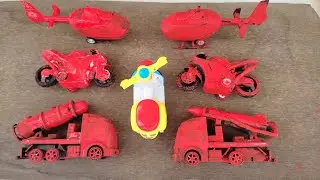 cleaning washing toys helicopter, bike, scooter, army helicopter,tank, sports bike, missile launcher