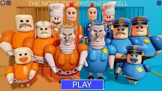 Prisoners Still Me From Police In Barry's Prison Run In Roblox Obby #roblox #gaming