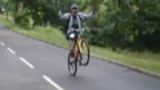 no handed wheelie