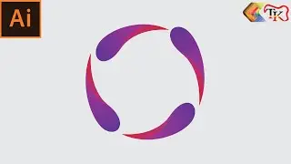 adobe illustrator circular creative 3D logo