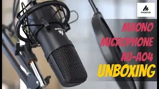 Maono Microphone AU-A04 Condenser Microphone Kit (Black) | Unboxing | Best Microphone in market