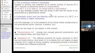 Lorentz violation, dissipation and holography / E. Kiritsis