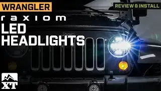 Jeep Wrangler Raxiom Axial Series 13-LED Headlights Review & Install