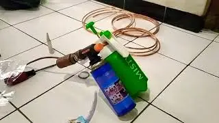 Membuat Pipa Tembaga Menjadi Spiral Untuk Fogging | Spiral Mesin Fogging Mini