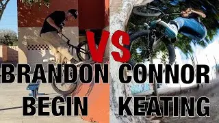 Brandon Begin VS Connor Keating - bmx tricks compilation