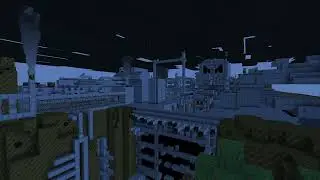 A Dark Monster Factory at Night