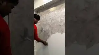 Lime Wash Texture Design For Decorative Wall #limewash #wall #texture #painting #shorts