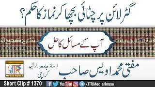 Gatar Lane Par Chatai Bhicha Kar Nmaz Phrna?| Jamia-Tur-Rasheed Pakistan