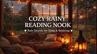 LIVE Cozy Rainy Evening 🌧️ Relaxing Rain Sounds, Warm Lights & Fireplace
