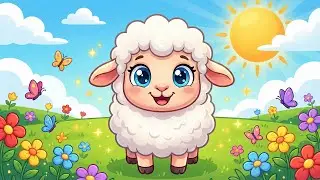 Cute Baby Sheep Adventure | Kids Cartoon Story | Fun Animation | Doodle Dreamix 🌙✨