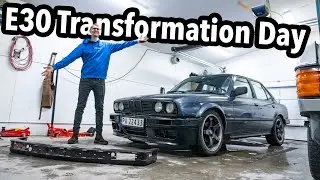 GarasjeKveld med min BMW E30 320i ! M-Tech 2 Fanger +++