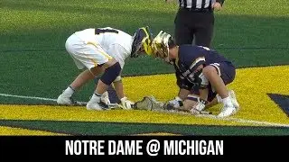 Notre Dame vs Michigan Lacrosse Highlights (2019 NCAA College Lacrosse)