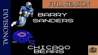 Barry Sanders Full Season Rushing Challenge -Tecmo Super Bowl Gameplay: Divisional vs. Chicago Bears
