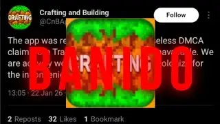 Crafting and building foi banido
