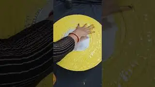 Mosaic art / Customised Mosaic mirror art in golden colour /YouTube shorts #art #shorts