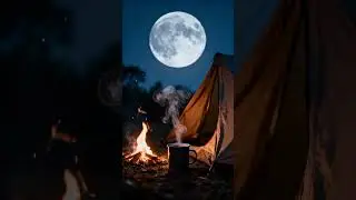 Moonlight Camping Vibes #shorts #camping #cozy