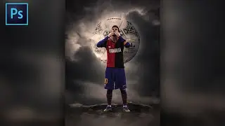 Photoshop Surreal Manipulation: Lionel Messi; Maradonna Tribute