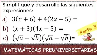 3. ESTO ES LO QUE DEBES SABER DE MATEMÁTICAS ANTES DE ENTRAR A LA UNIVERSIDAD. Parte 3
