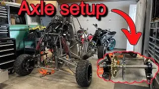 Setting up the axle on my 600cc crosskart
