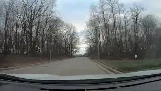 Scenic Drive Through Kletzsch Park in Glendale, Wisconsin