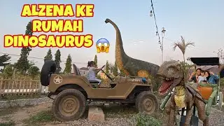 Alzena Ke Rumah Dinosaurus Hidup 😱 | Senyum Tamanan Taman Dinosaurus Jogja #viral