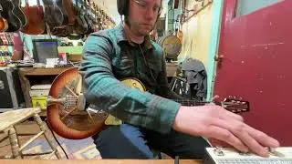 1999 National Resolectric electric/acoustic solidbody resonator guitar