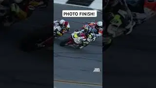 PHOTO FINISH! 🤯 Brandon Paasch beat Cam Petersen by .007 of a second in the 2022 Daytona 200.