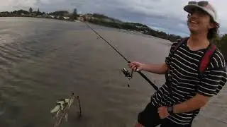 HENN LEAVES CHEN STRANDED WITH A HUGE FISH ON !!