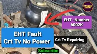 LG CRT Tv EHT Related Problem Repaired|EHT-6002K|Change EHT and Repair|EHT Fault|Crt Tv Repair