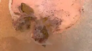 LUSH Rose Bombshell Bath Bomb Demo