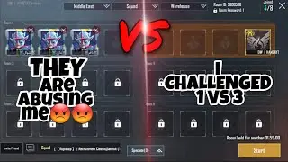 They were abusing me | i Challenged 1 vs 3 TDM | and this Happened | PUBG MOBILE