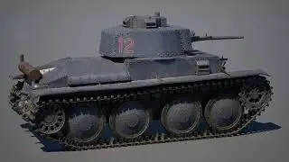 Turntable animation of the Panzer38(t) 3D model #panzer #unrealengine