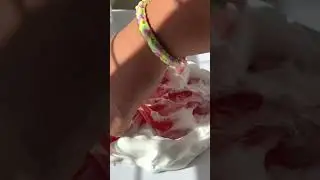 Jell-o & whipped cream vibes!  #slime #satisfying #oddlysatisfying #isthisart