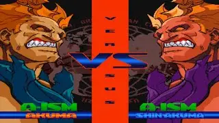 Akuma vs Shin Akuma l STREET FIGHTER Alpha 3 Max [PSP] Gameplay