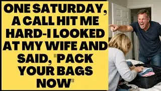 ONE SATURDAY, A CALL HIT ME HARD-I LOOKED AT MY WIFE AND SAID, 