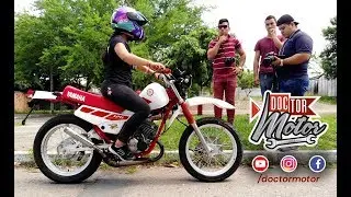 Probando en pista El Dt 125