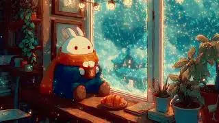 Hot Chocolate & Snow 🍫 1 Hour Cozy Winter Relaxing Music to Relax, Study & Chill