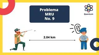 Movimiento Rectilíneo Uniforme - Problema 9 - ¿Cuánto tarda el policía en oír el disparo?