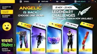 Free Angelic Pant Event Free Fire 🤯🥳| ffws 2025 bundle | free fire new event | ff new event 