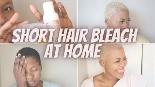 How to | Bleach short hair at home in 2023 | South African Youtuber | Boitumelo Lit Pilo&icirc;