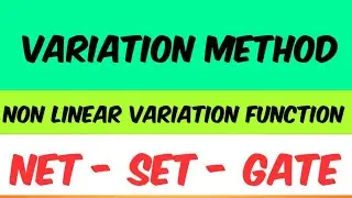 Method of variation | non linear variation function |