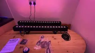 SHEHDS LED WALL WASH 18x18W RGBW LIGHT DEMO AT A GIG